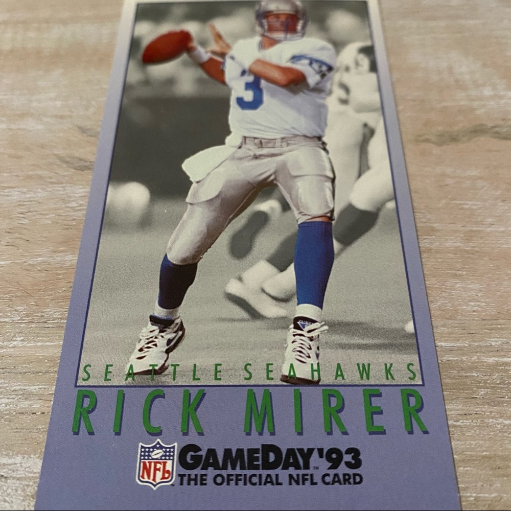 Rick Mirer Seattle Sea Hawks NFL Card